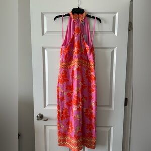 ANTONIO MELANI Pink and Orange Floral Dress